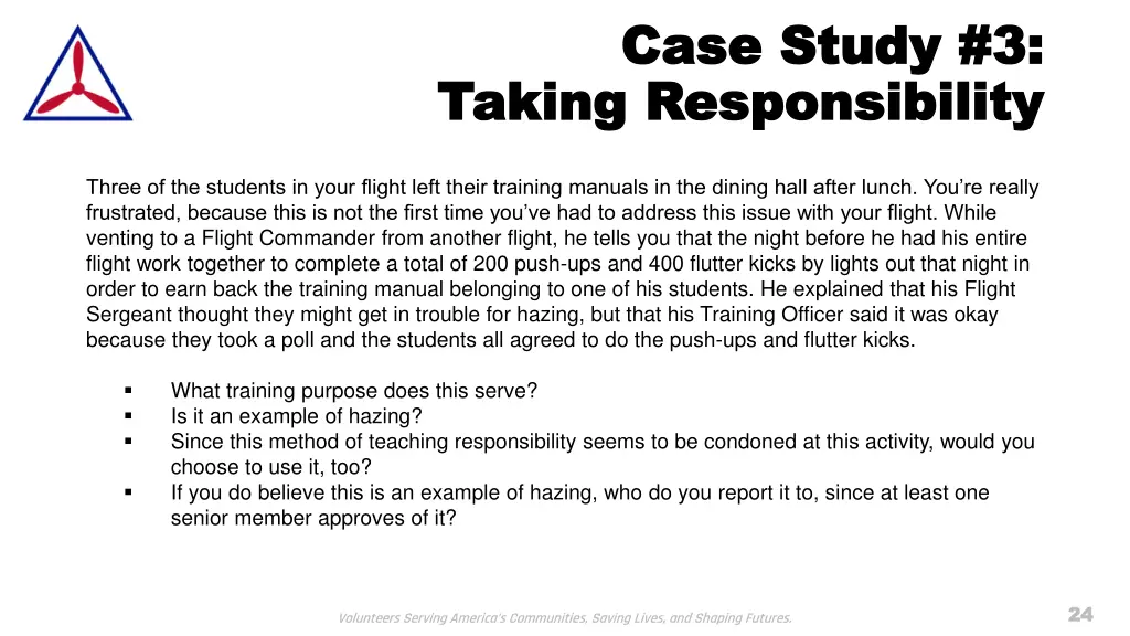 case study 3 case study 3 taking responsibility