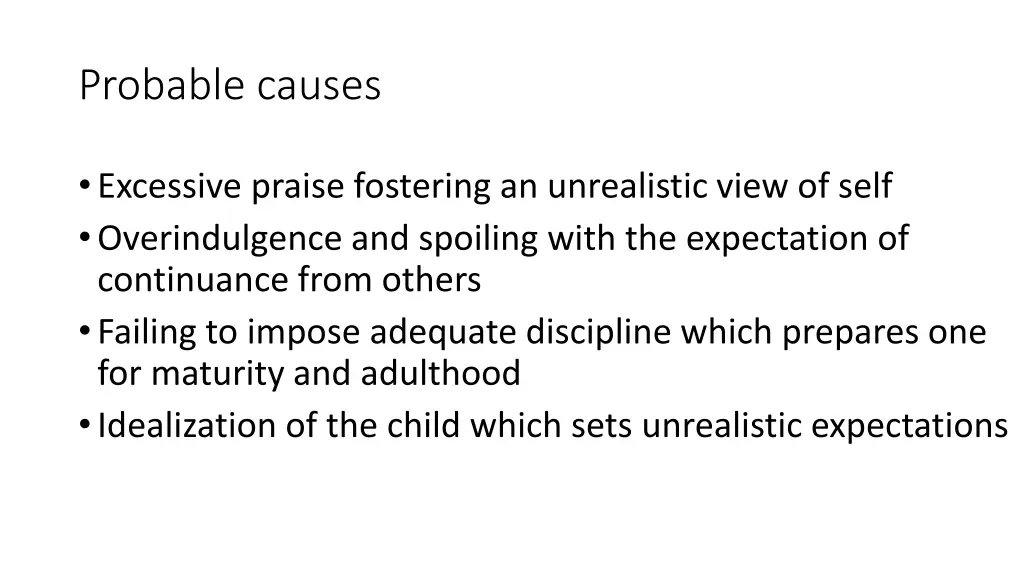 probable causes