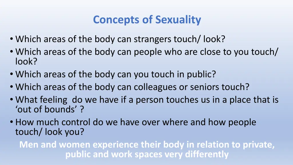 concepts of sexuality 1