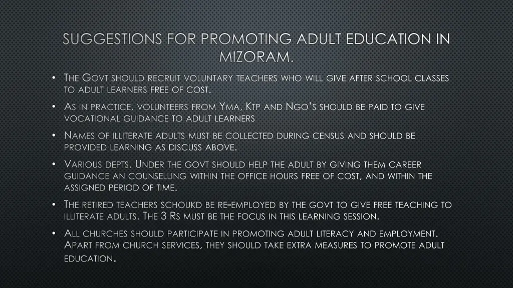 suggestions for promoting adult education