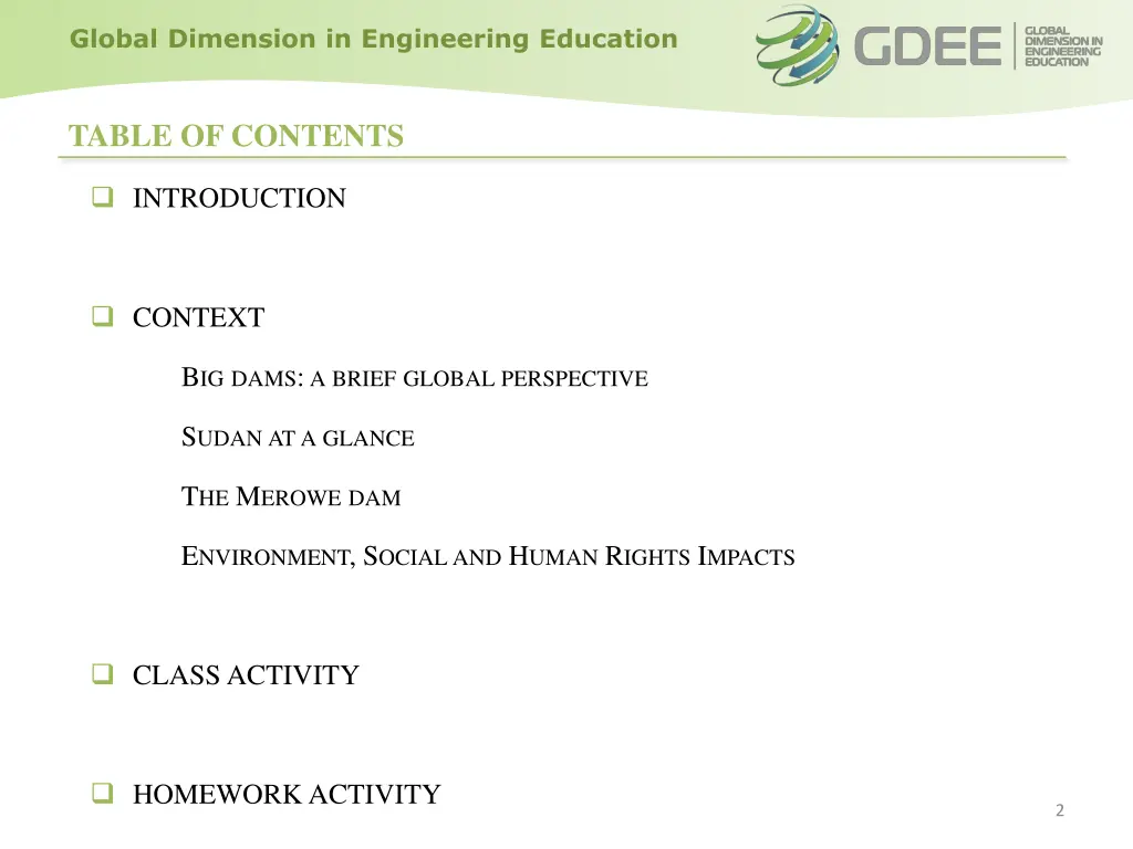 global dimension in engineering education 1