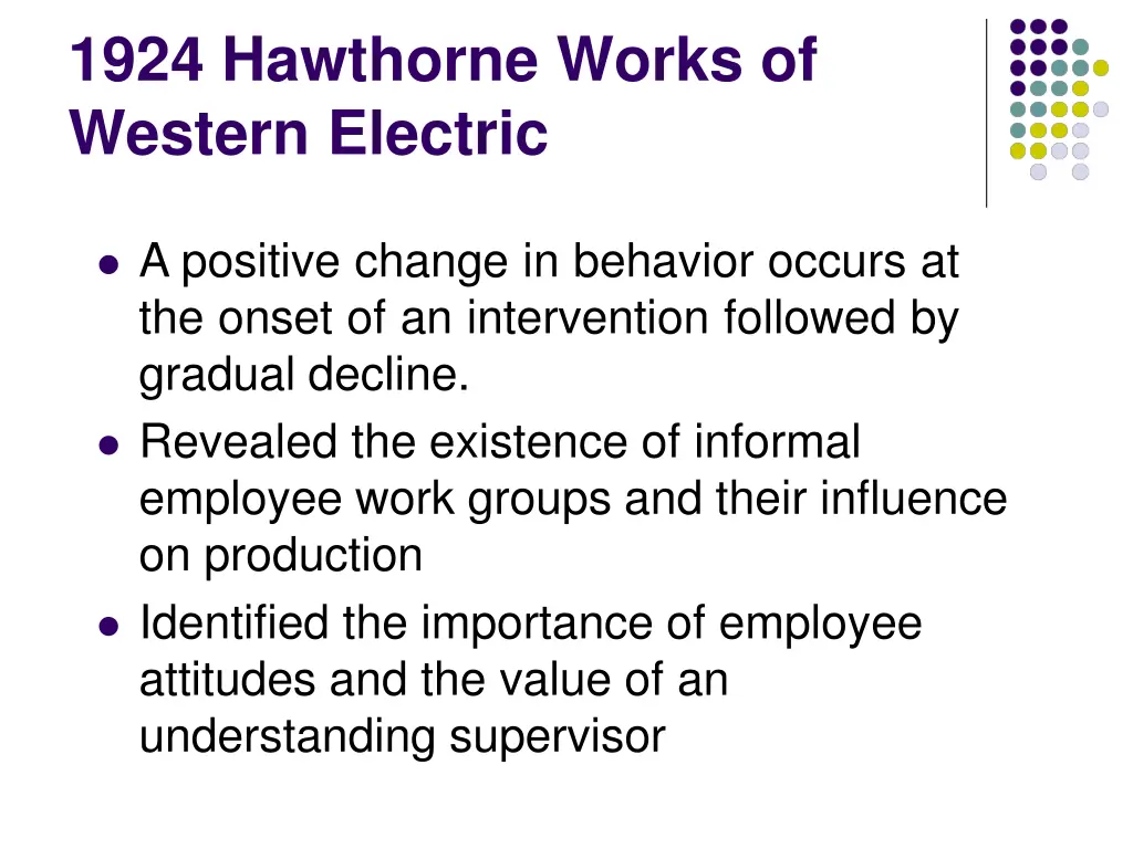 1924 hawthorne works of western electric