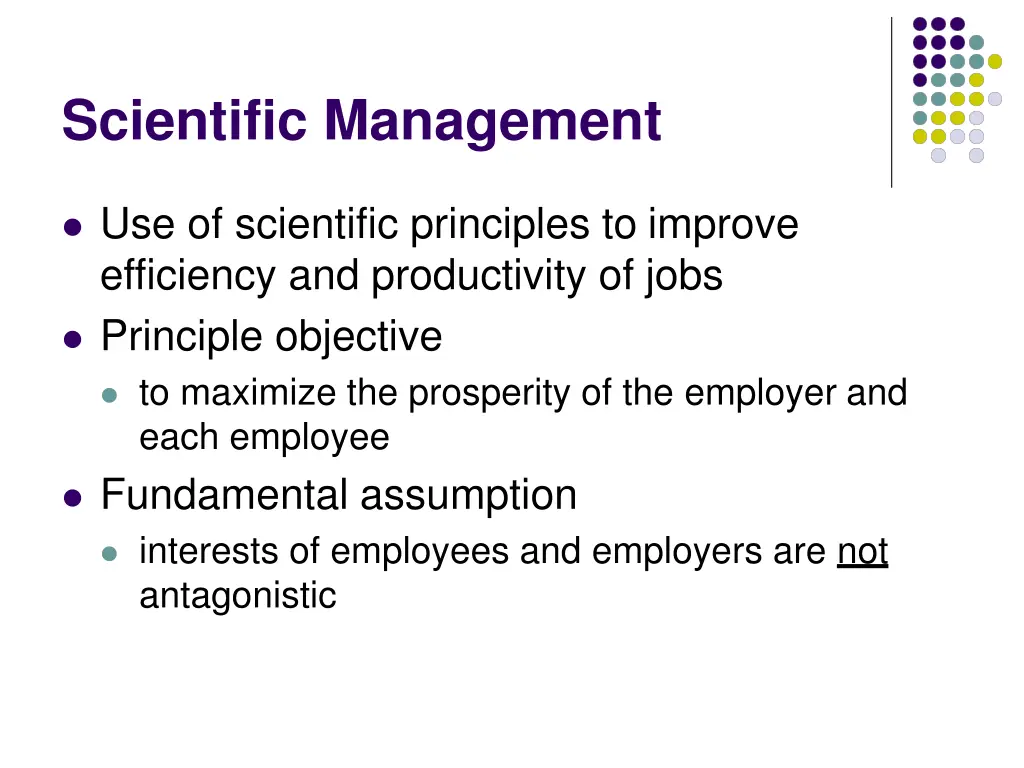 scientific management