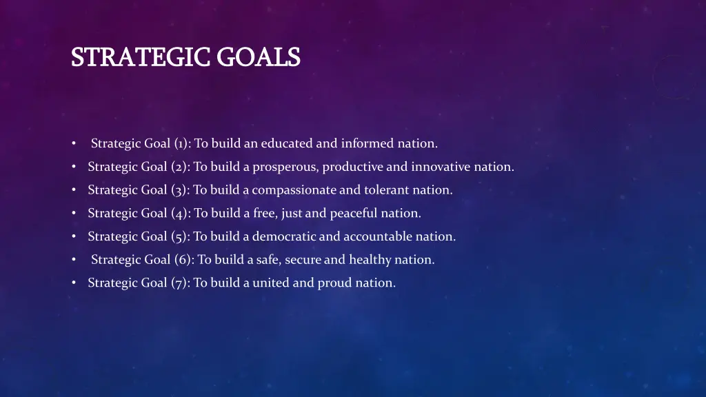 strategic goals strategic goals