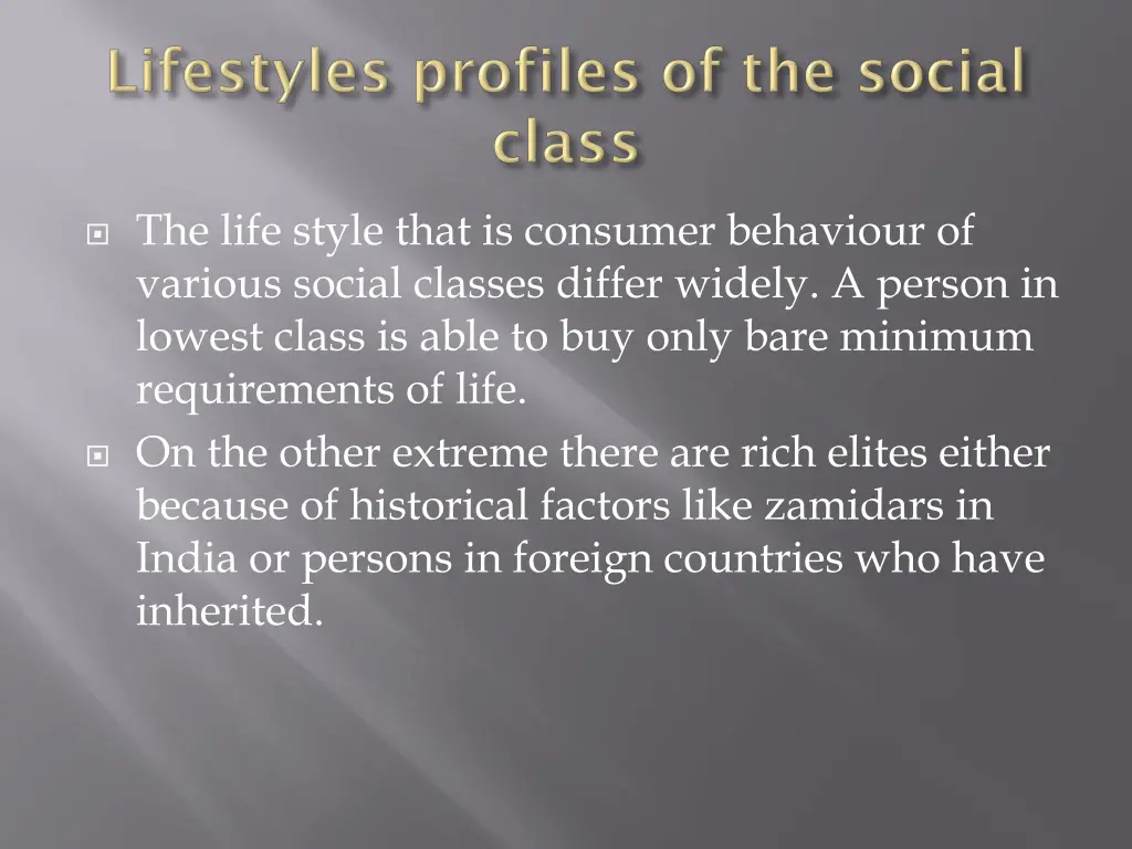 the life style that is consumer behaviour