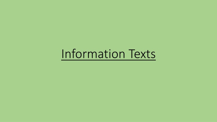 information texts