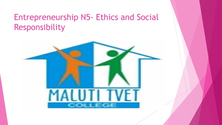 entrepreneurship n5 ethics and social