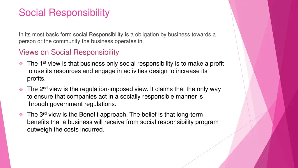 social responsibility