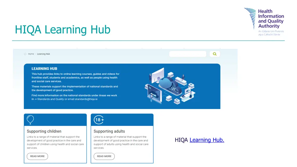 hiqa learning hub