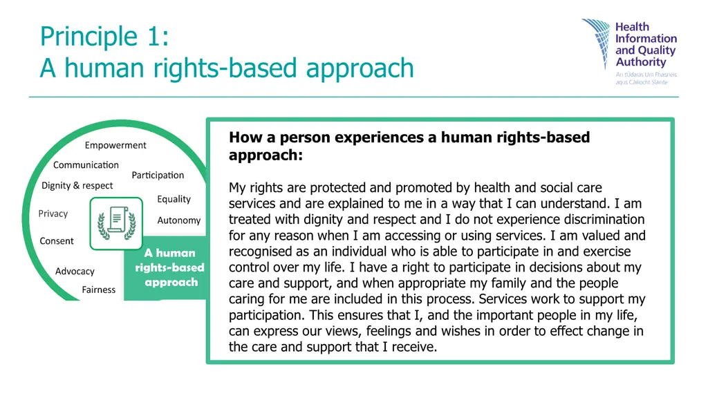 principle 1 a human rights based approach