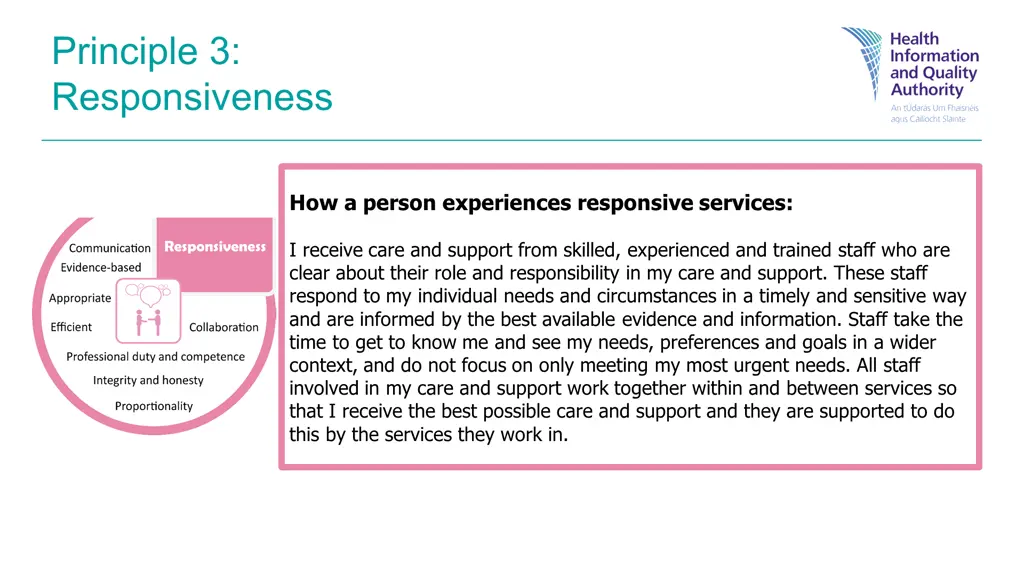 principle 3 responsiveness