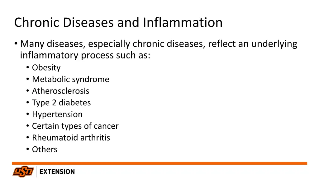 chronic diseases and inflammation