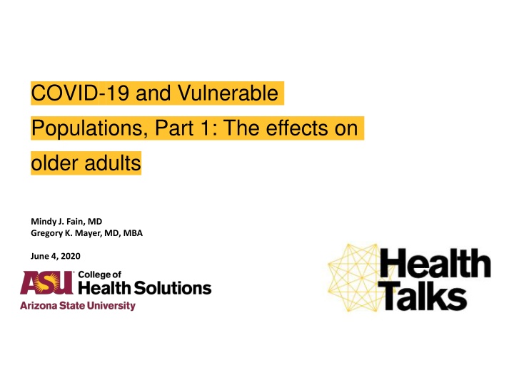 covid 19 and vulnerable populations part