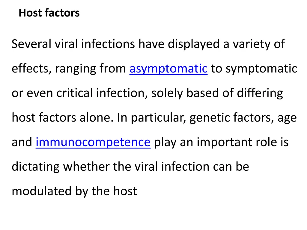 host factors