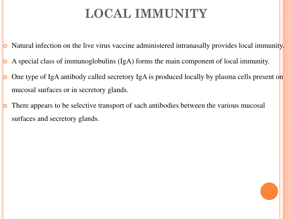 local immunity