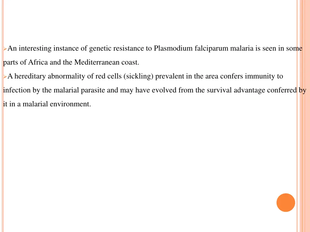 an interesting instance of genetic resistance