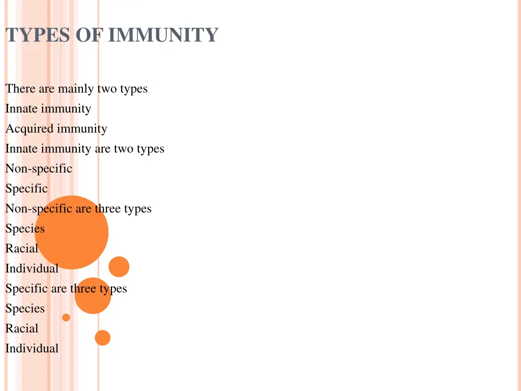 types of immunity