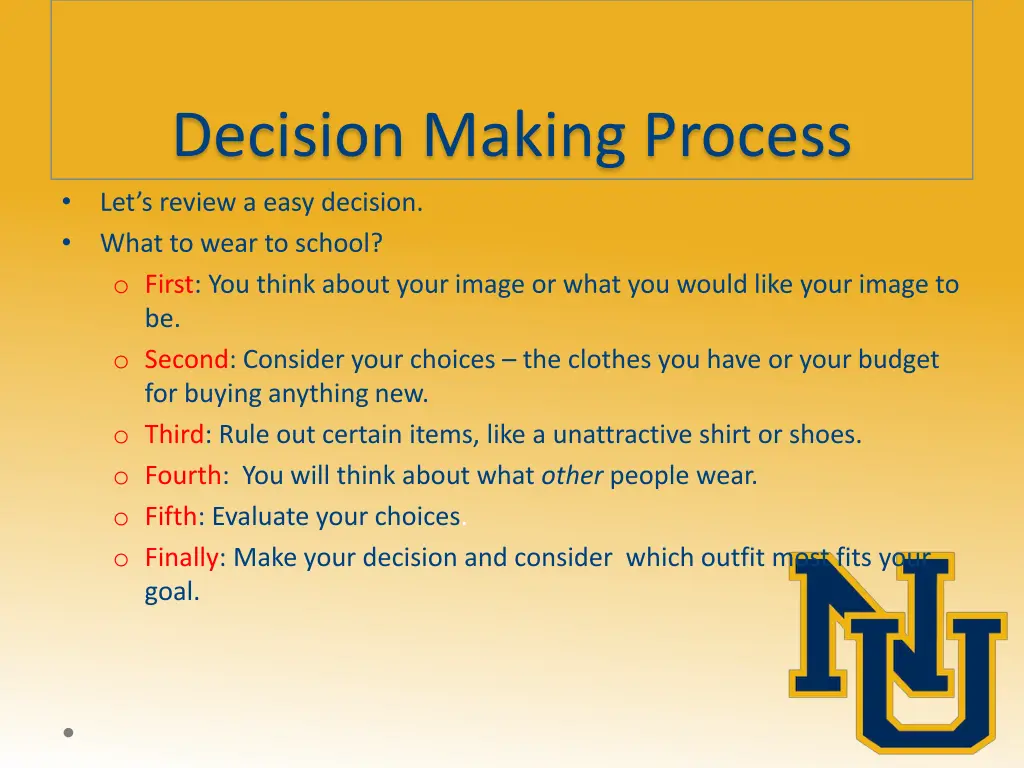 decision making process