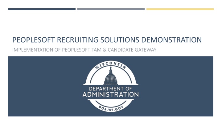 peoplesoft recruiting solutions demonstration