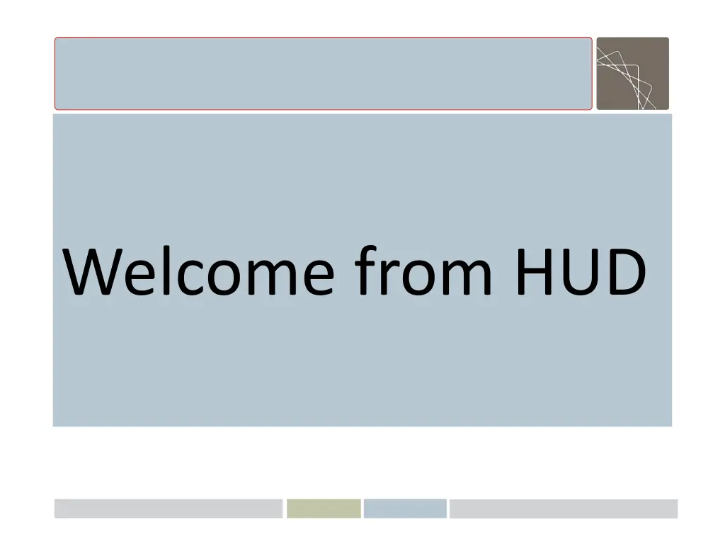 welcome from hud