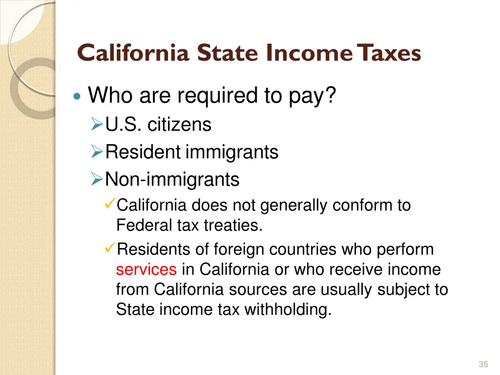 california state incometaxes