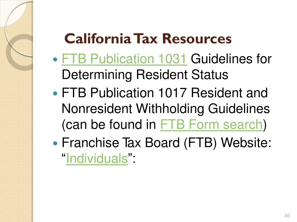 californiatax resources ftb publication 1031