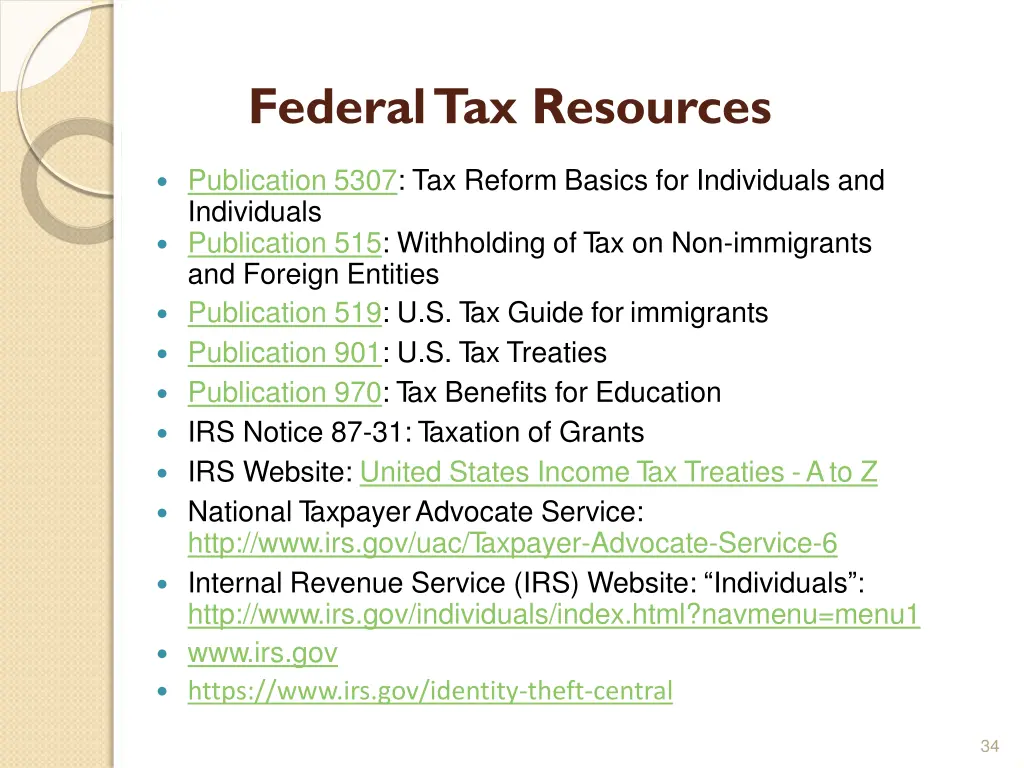 federaltax resources 1