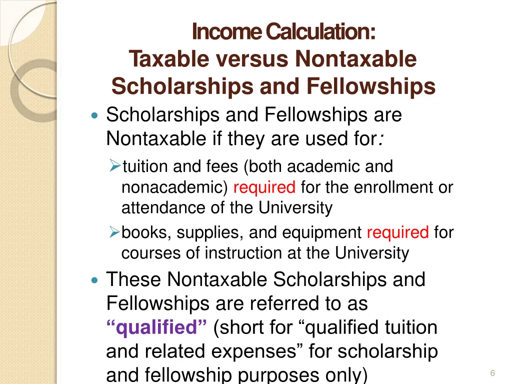 income calculation taxable versus nontaxable