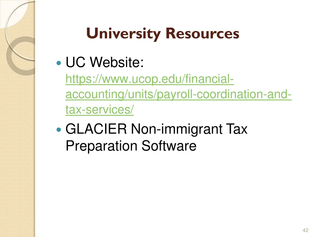 university resources