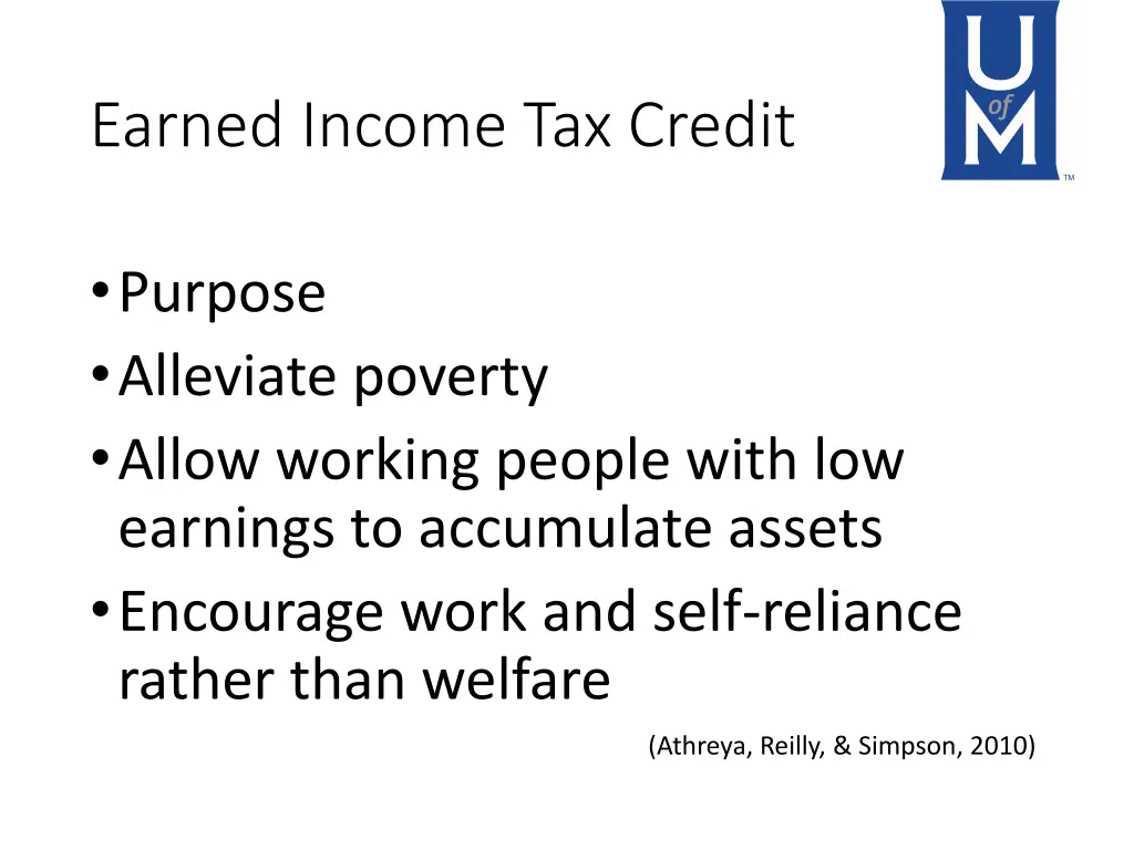 earned income tax credit 1