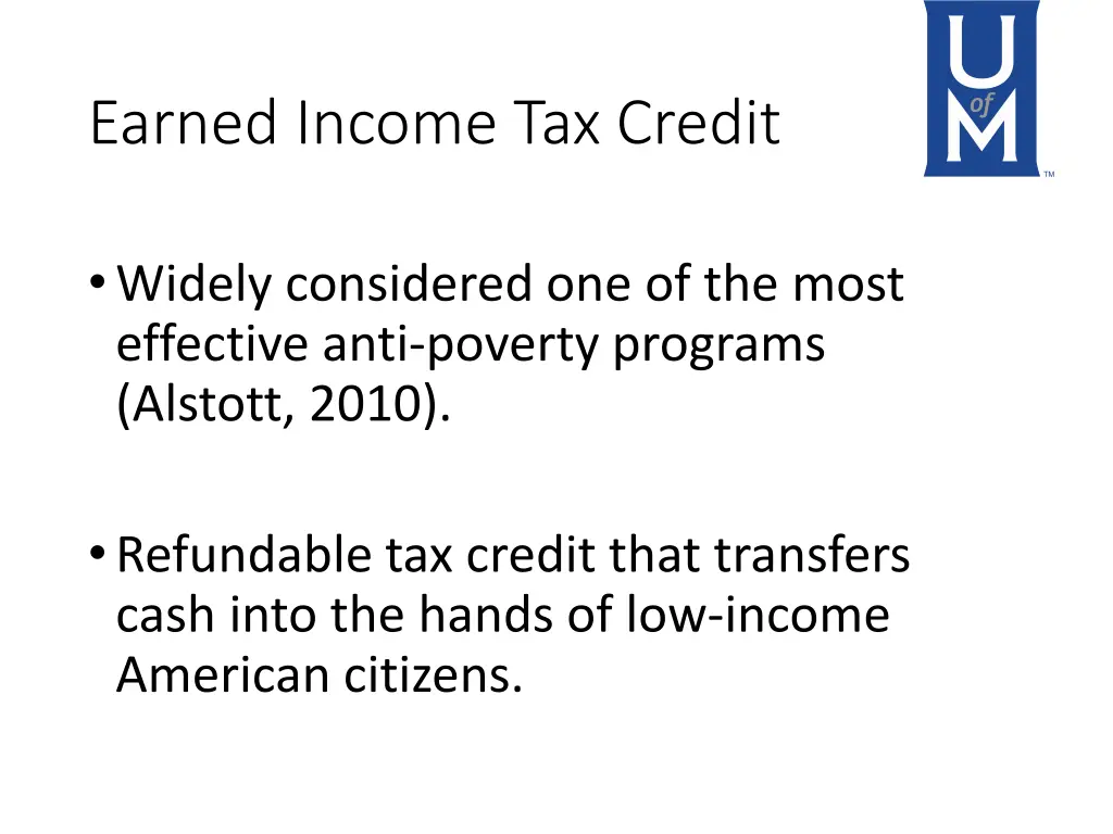 earned income tax credit