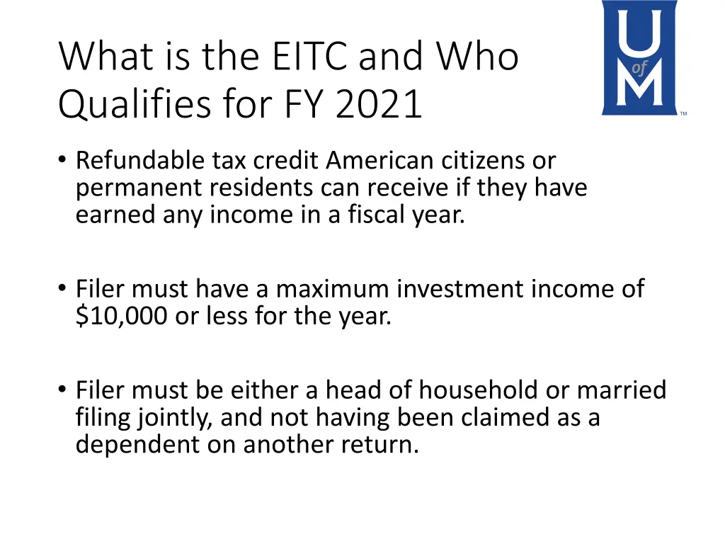 what is the eitc and who qualifies for fy 2021