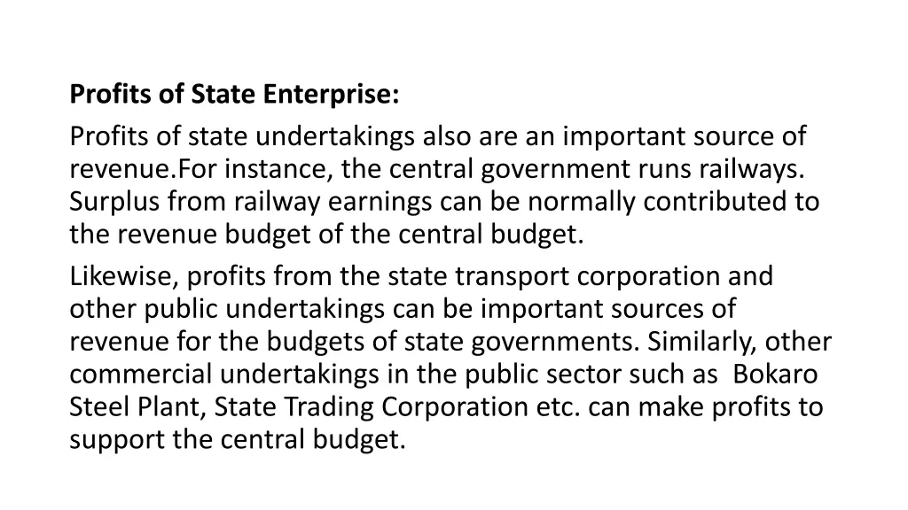 profits of state enterprise profits of state