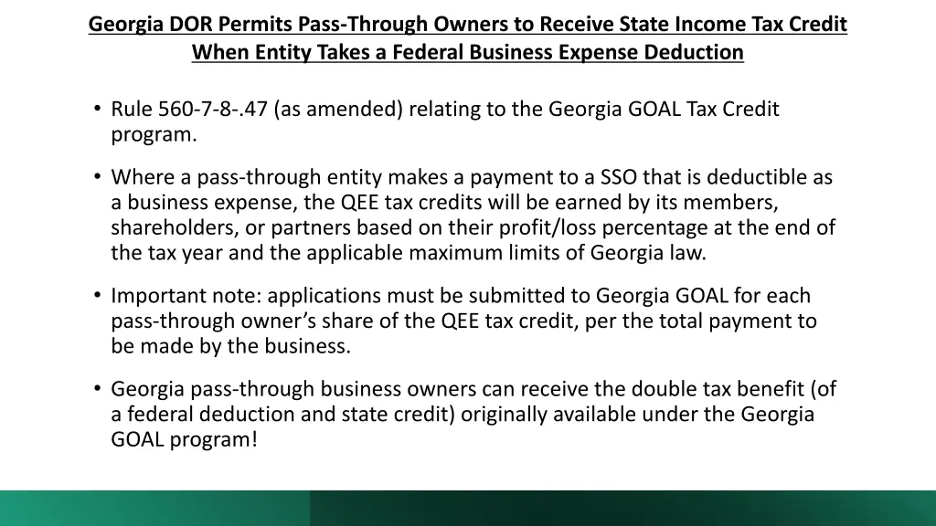 georgia dor permits pass through owners