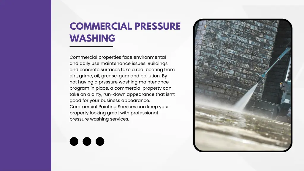 commercial pressure washing