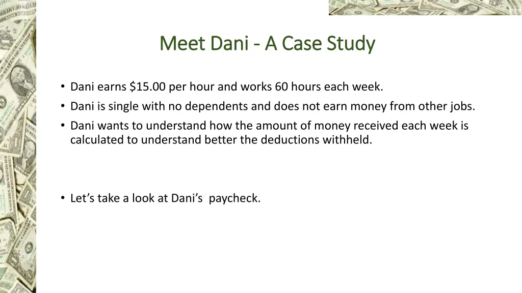 meet dani meet dani a case study a case study