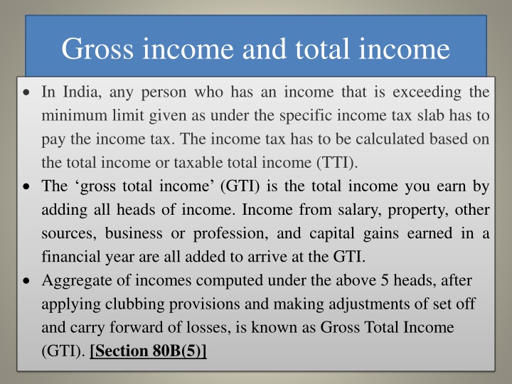 gross income and total income