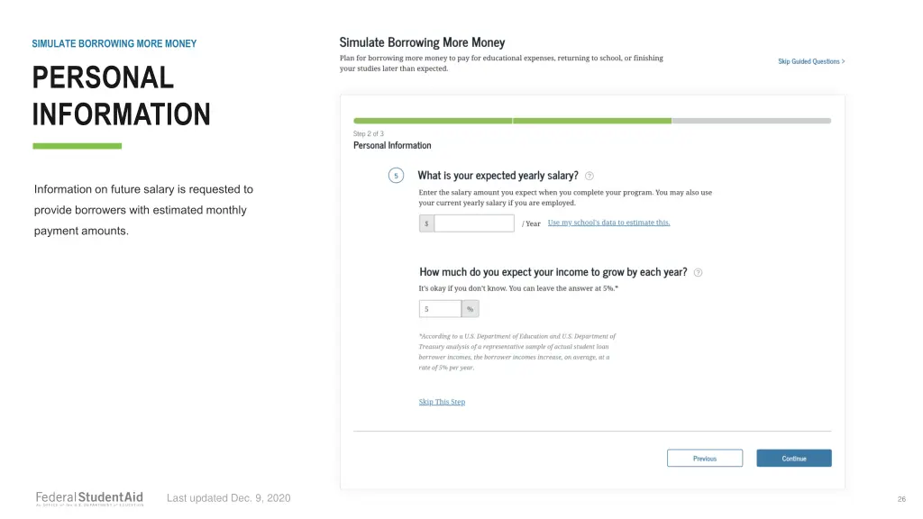 simulate borrowing more money 5