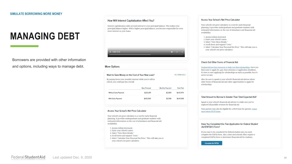 simulate borrowing more money 9