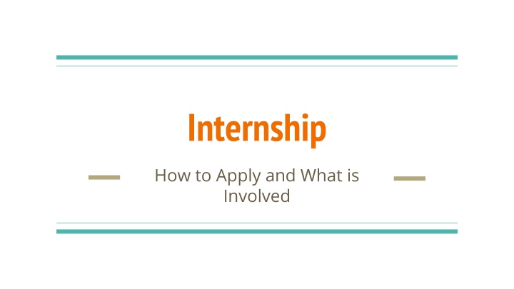 internship