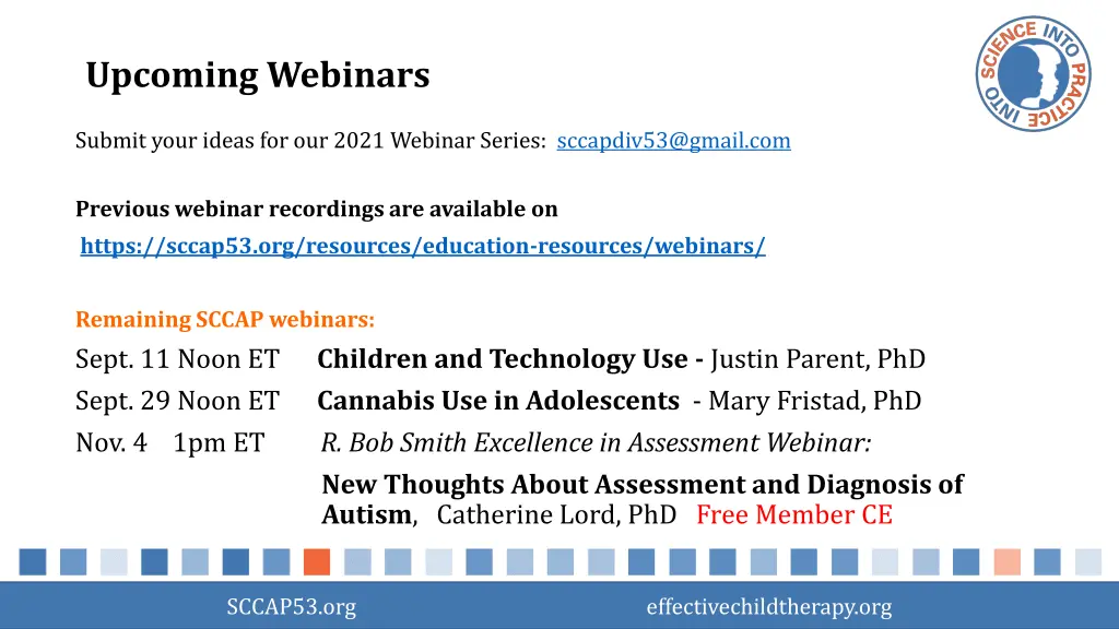 upcoming webinars