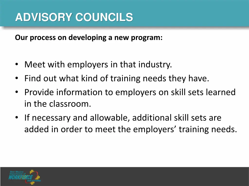 advisory councils