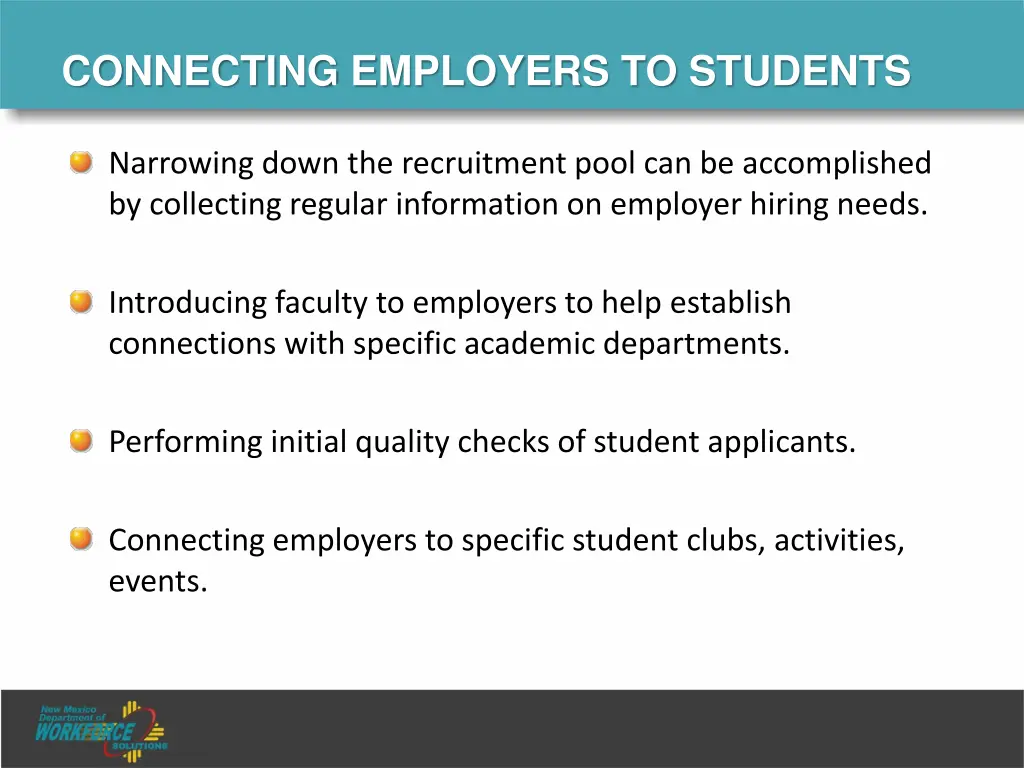 connecting employers to students