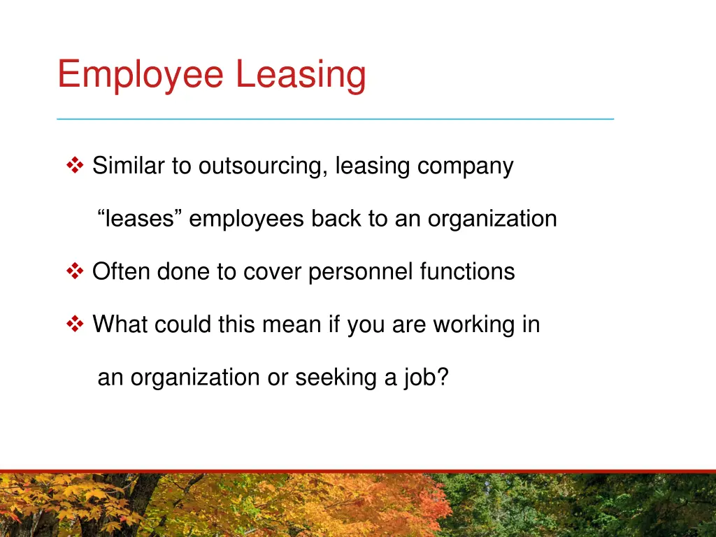 employee leasing