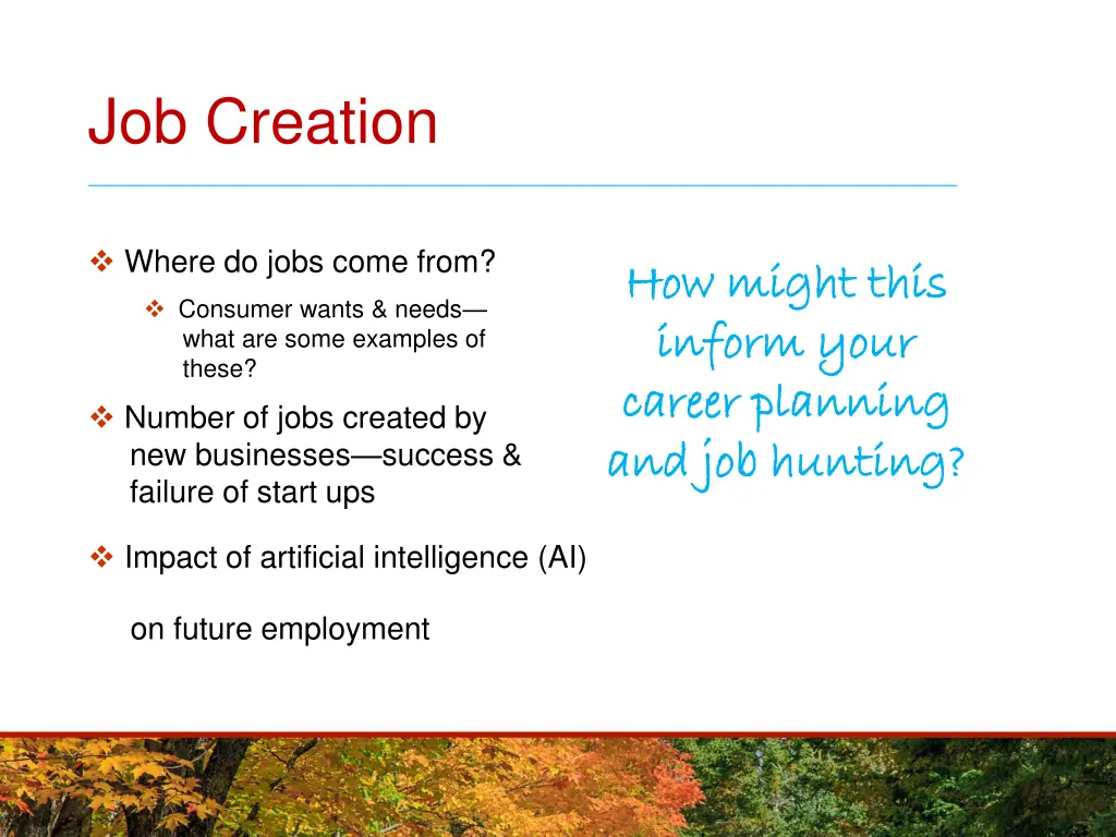 job creation