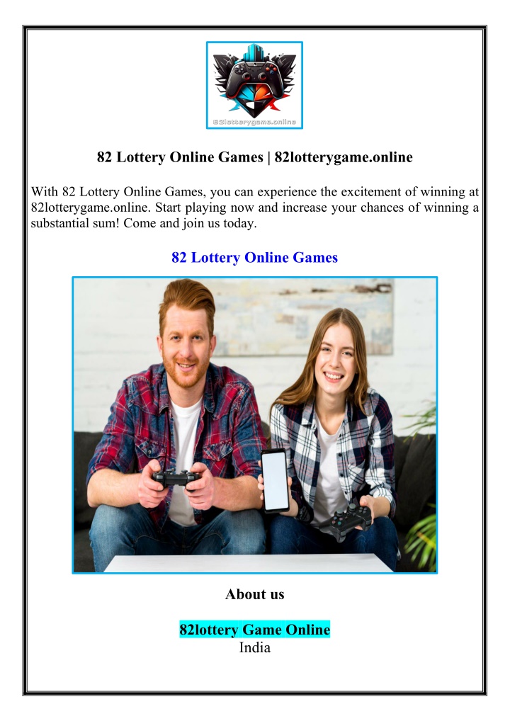 82 lottery online games 82lotterygame online