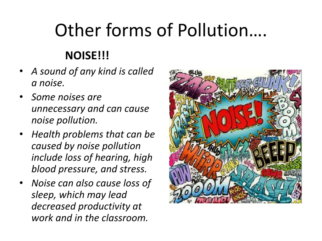 other forms of pollution