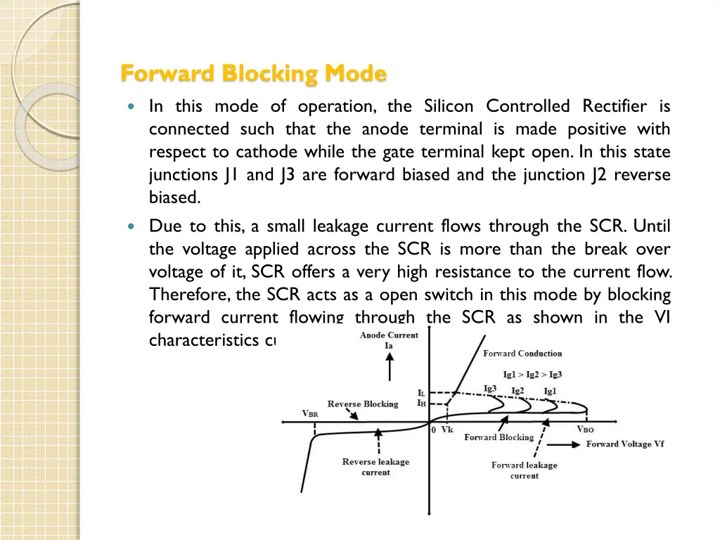 forward blocking mode