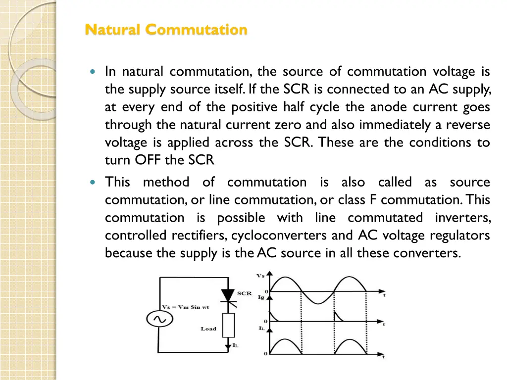 natural commutation