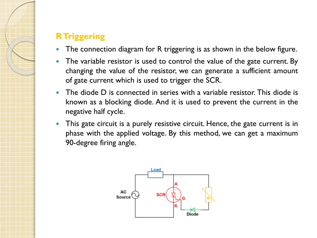 r triggering the connection diagram